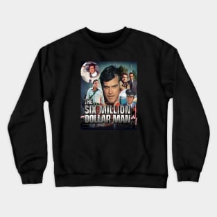 Six Million Dollar Man Lee Majors 70s Tv Crewneck Sweatshirt